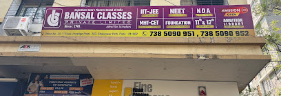 Bansal classes Shukrawar peth Pune
