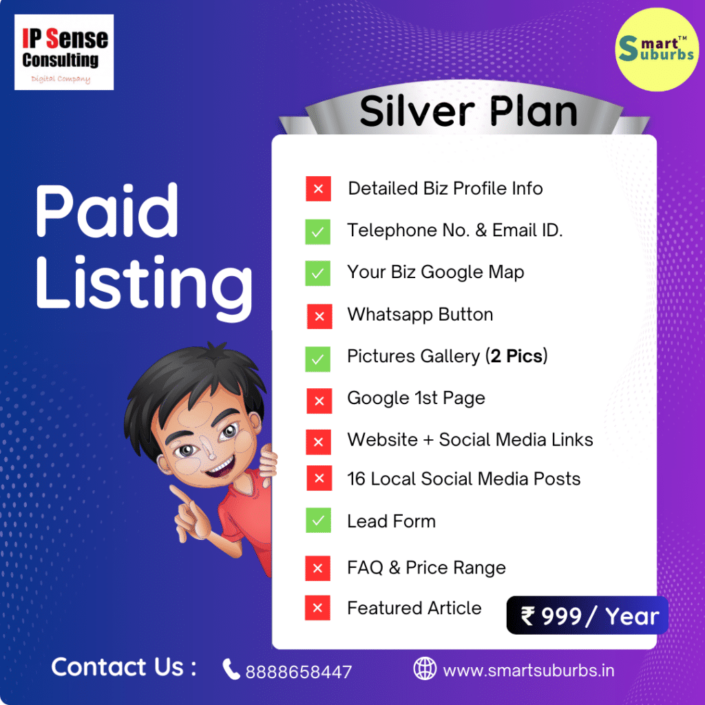 Silver plan for Punepeth business directory by best digital marketing agency in pune and mumbai and prices starting at just 999/-